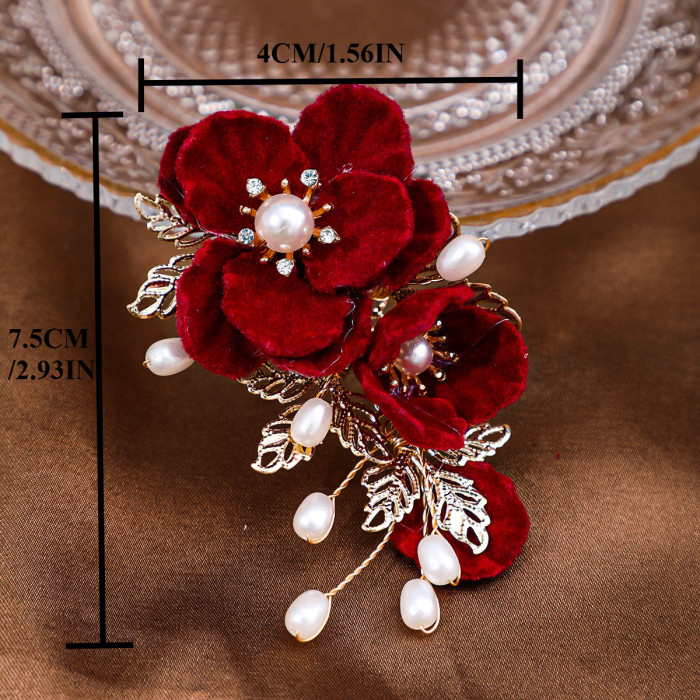 Camellia Hair Clip Classical Qipao Ancient Style Braided Hair Accessory