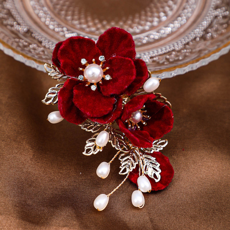 Camellia Hair Clip Classical Qipao Ancient Style Braided Hair Accessory