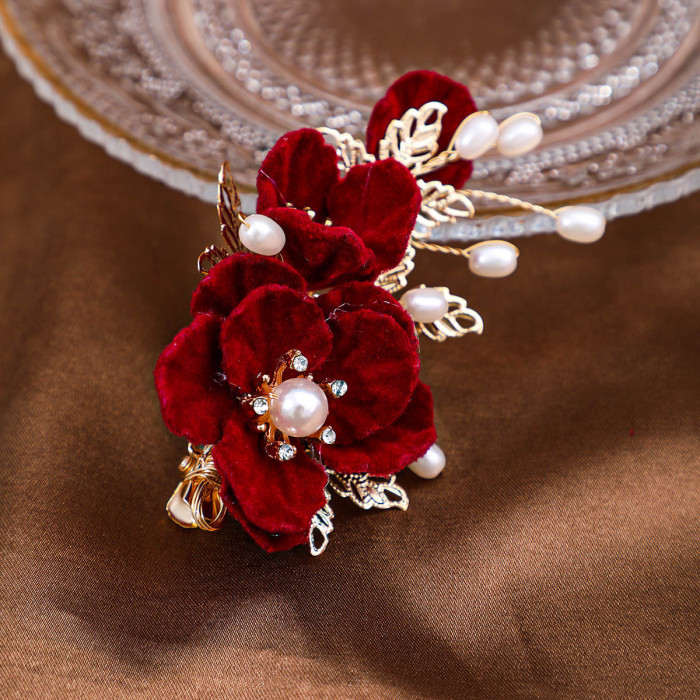 Camellia Hair Clip Classical Qipao Ancient Style Braided Hair Accessory
