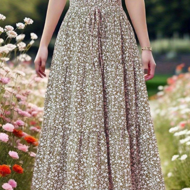 Bohemian A-Line Flowing And Swaying Layered Cake Skirt