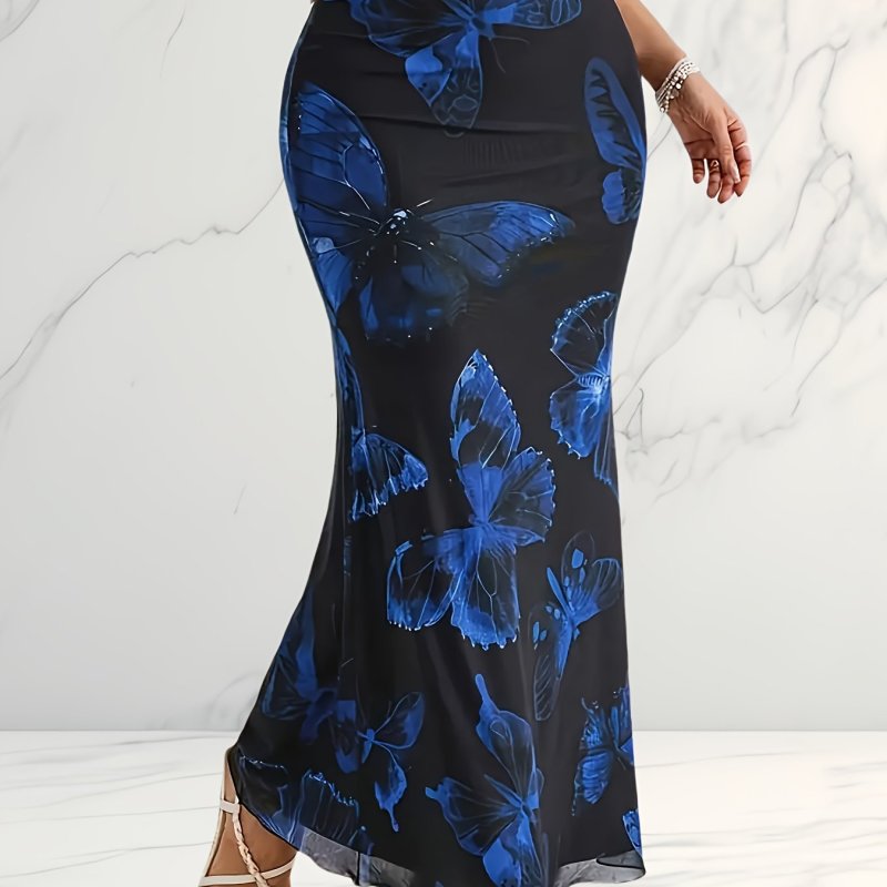Women's Elegant Double-Layer Mesh Mermaid Skirt