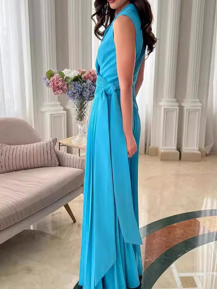 Stylish Solid Color Wide Leg Jumpsuit