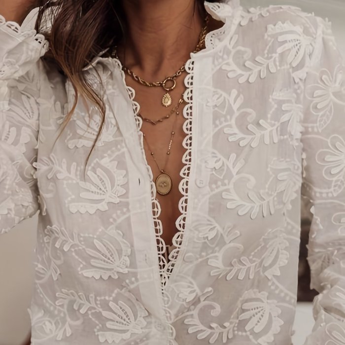 Lightweight Summer Embroidered Shirt