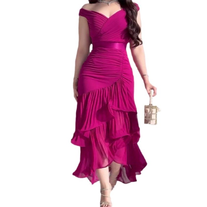 Women's Fashion Solid Color High Waist Sleeveless Long Dress