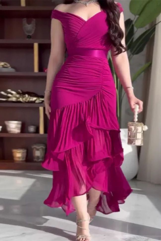 Women's Fashion Solid Color High Waist Sleeveless Long Dress