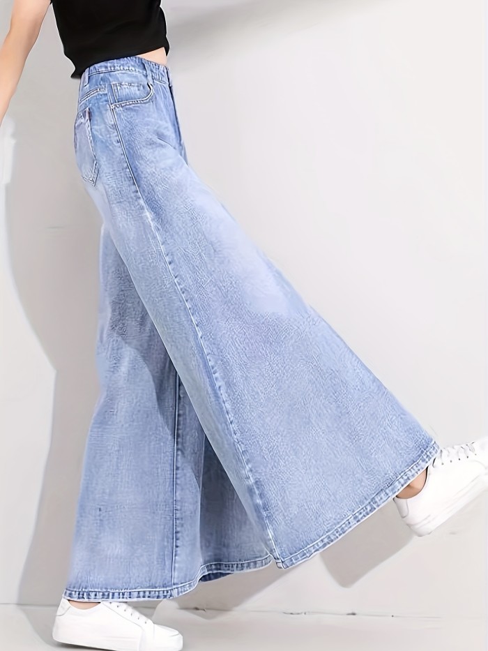 Cross-border European and n fashion baggy jeans with wide legs
