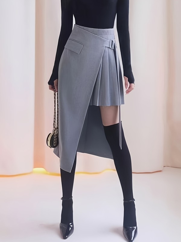 Chic Asymmetrica Elegant Skirt for Women