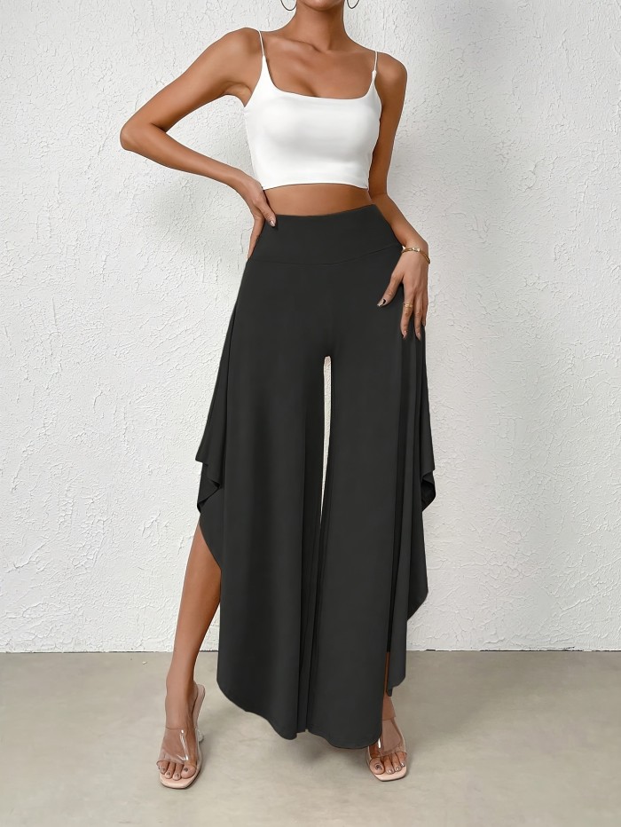 Women's Elegant High-Waist Wide Leg Pants