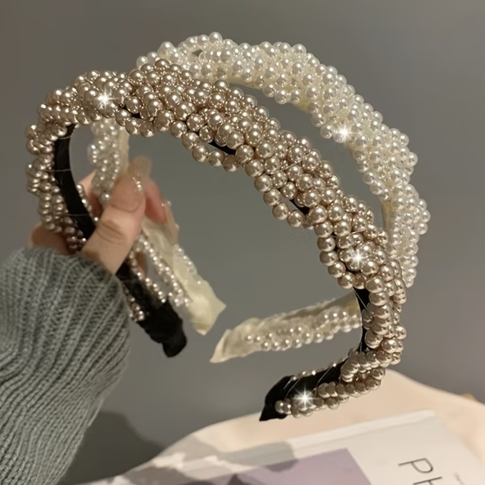 1 Vintage Pearl Headband