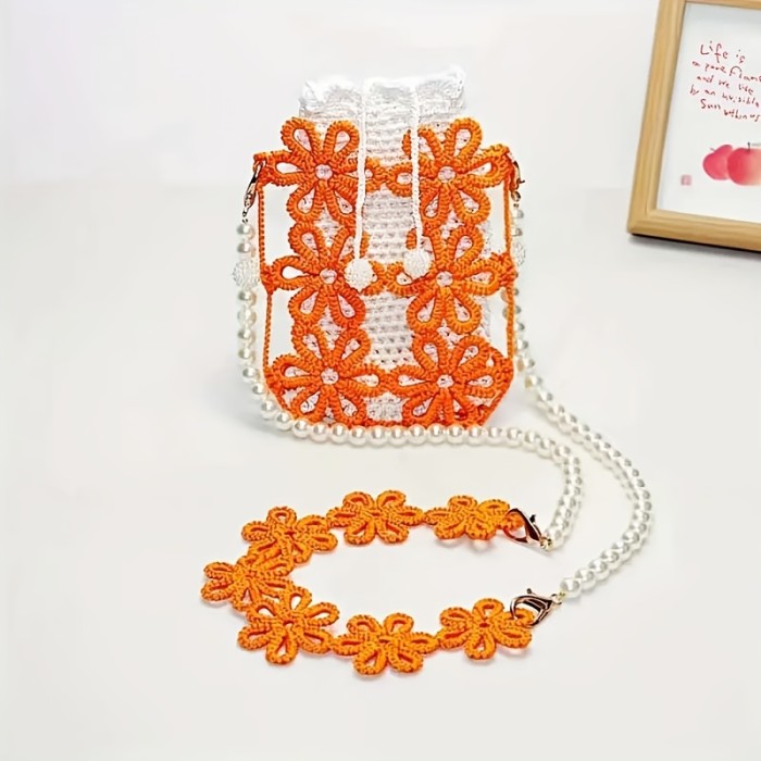 30pcs White Plastic Crochet Chrysanthemum Charms - Six-Petal Flower Embellishments for Knitting and Crafting Accessories