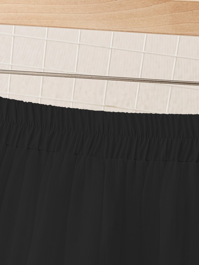 Women'S Lightweight Chiffon Pleated Wide-Leg Pants