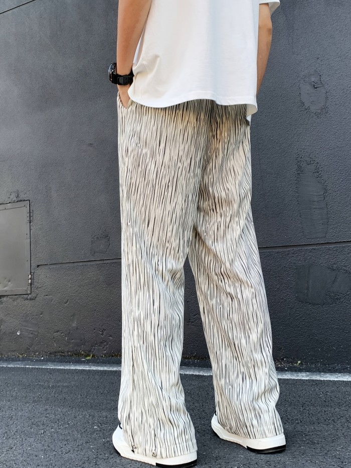 Lightweight Casual Pants Lightweight Men's Striped Casual Pants