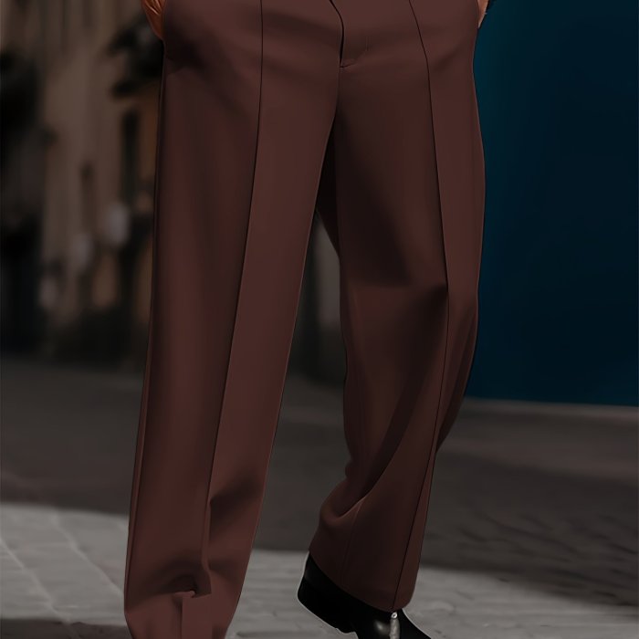 Men's Trousers | Casual | Loose Straight Cut | Simple Comfortable | Daily Fashion | Basic Model