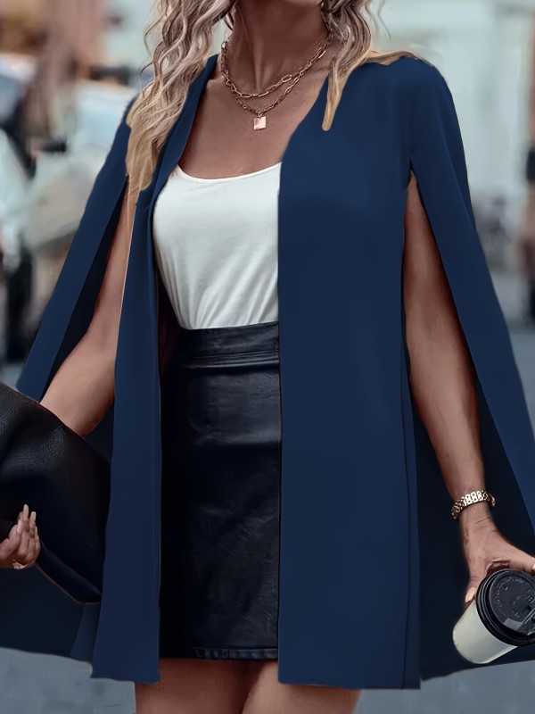 Cape Blazer Elegant Women's Cape Sleeve Blazer Jacke