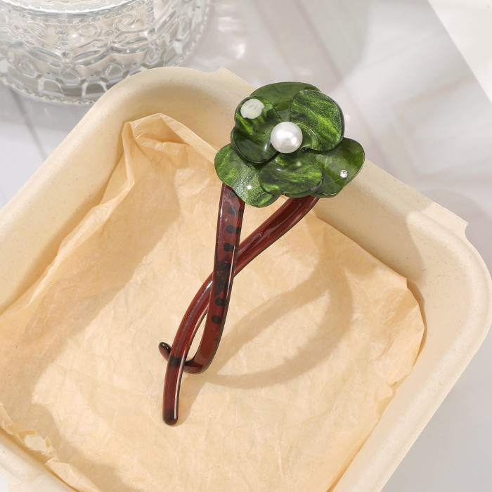 1pc Retro High-end Gradient Flower Twist Clip, Very Suitable for Daily Women to Wear on The Back of The Head or As A Gift to Your Friends and Family