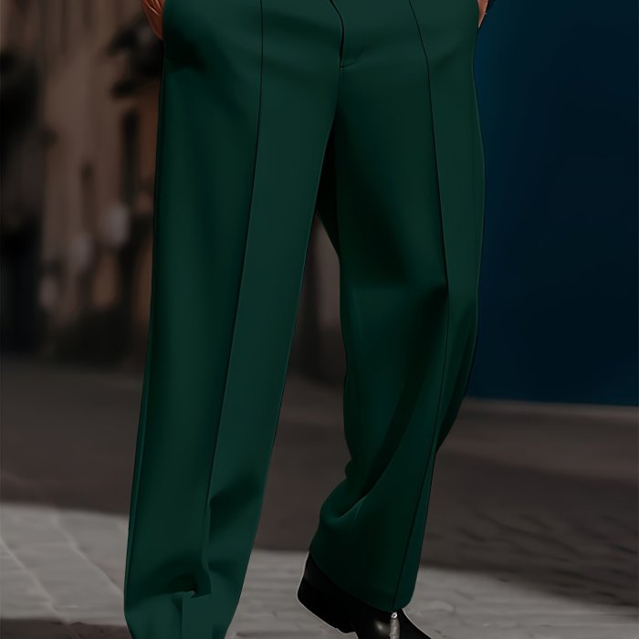 Men's Trousers | Casual | Loose Straight Cut | Simple Comfortable | Daily Fashion | Basic Model