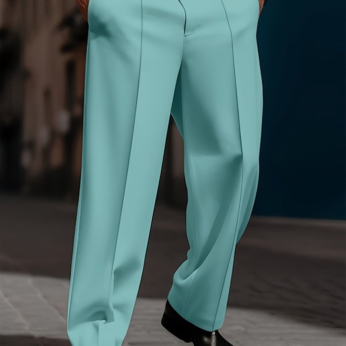 Men's Trousers | Casual | Loose Straight Cut | Simple Comfortable | Daily Fashion | Basic Model