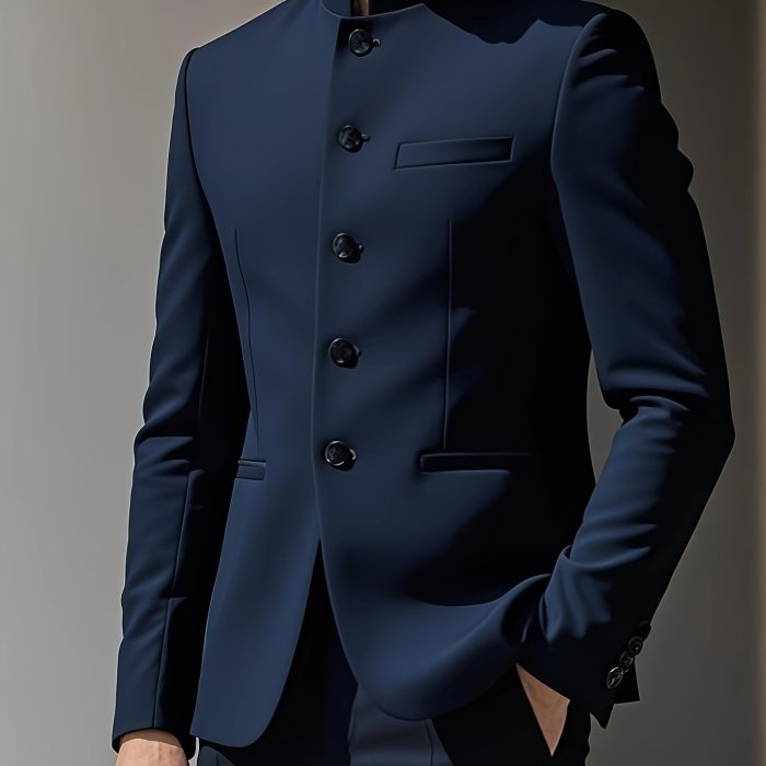 Elegant Men's Classic Black Blazer