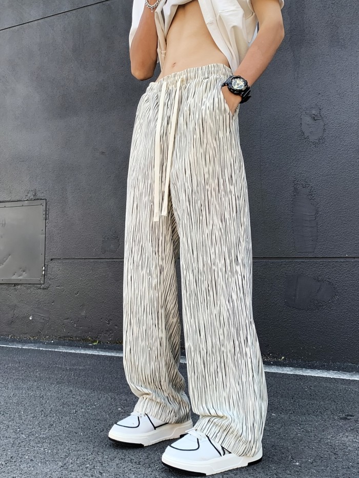 Lightweight Casual Pants Lightweight Men's Striped Casual Pants