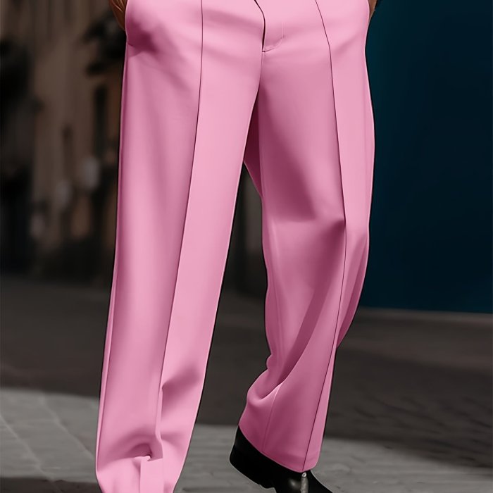 Men's Trousers | Casual | Loose Straight Cut | Simple Comfortable | Daily Fashion | Basic Model