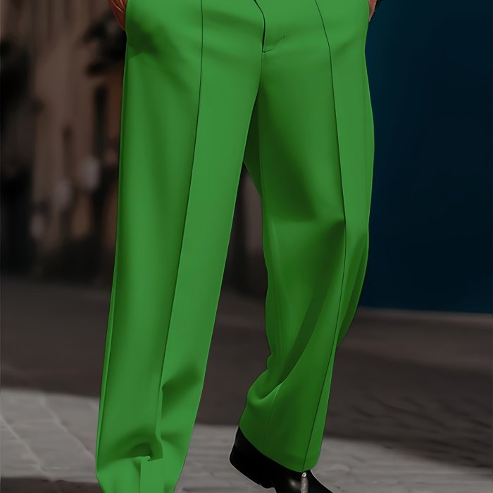 Men's Trousers | Casual | Loose Straight Cut | Simple Comfortable | Daily Fashion | Basic Model