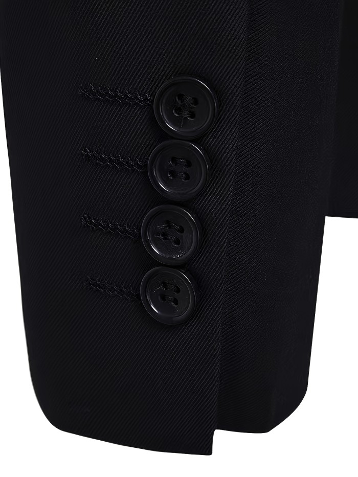 Elegant Men's Classic Black Blazer