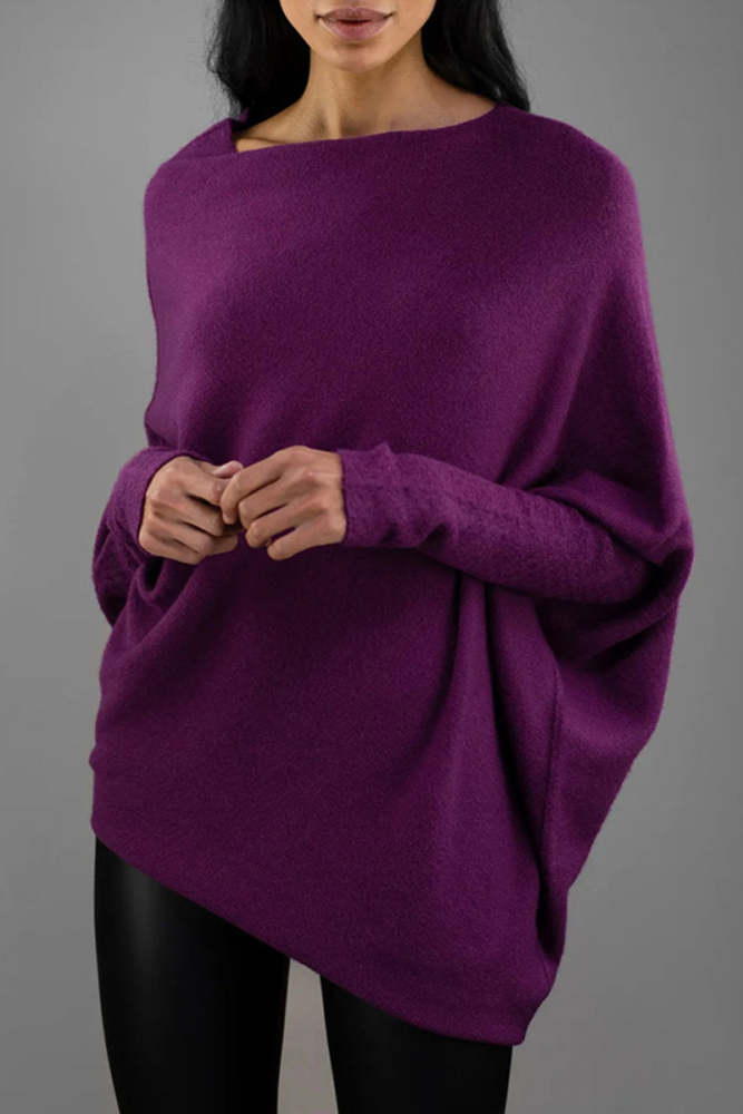 Casual Simplicity Solid Make Old O Neck Tops(10 Colors)