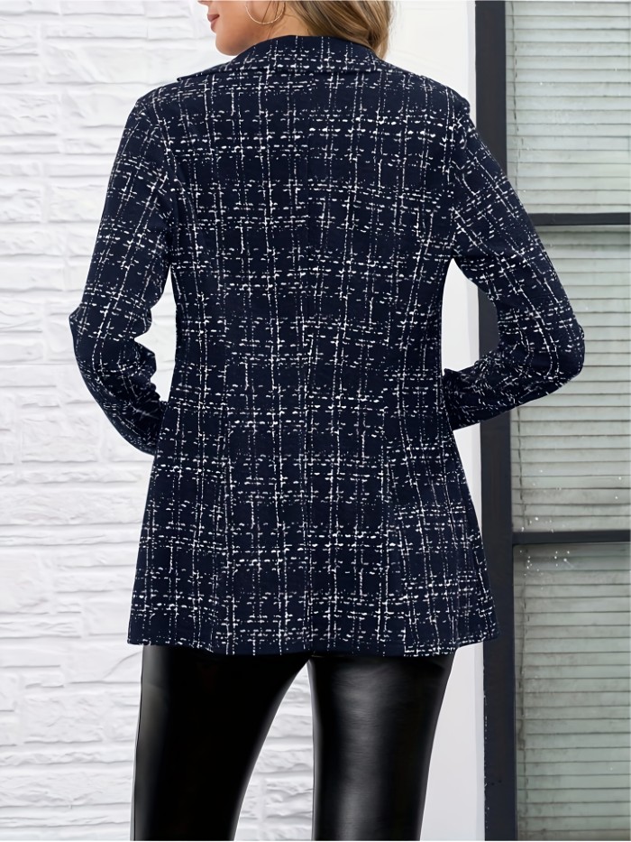 Solid Button Women's Suit | Long Sleeve Jacket | Solid | Button
