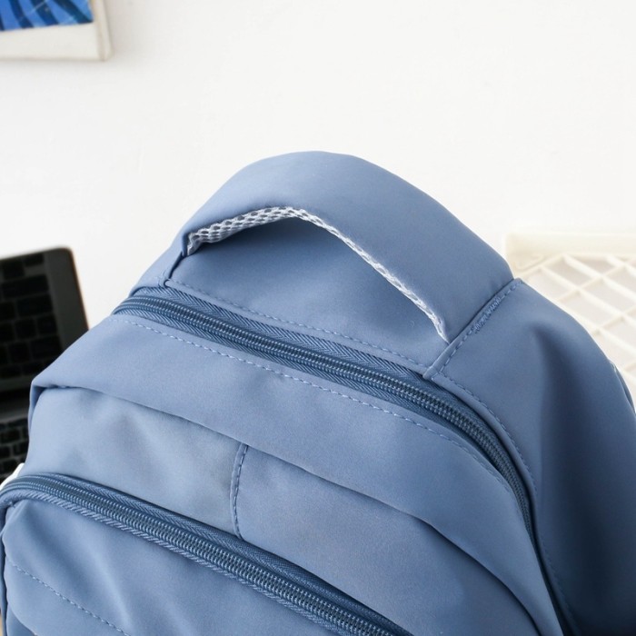 Lightweight Nylon Backpack Large Capacity Lightweight Nylon Unisex Backpack | Stylish Travel & Commute Bag with Multiple Pockets, Adjustable Shoulder Straps, Durable Polyester Lining & Zipper Closure for Work, School, Weekend Trips (Black)