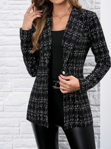 Solid Button Women's Suit | Long Sleeve Jacket | Solid | Button