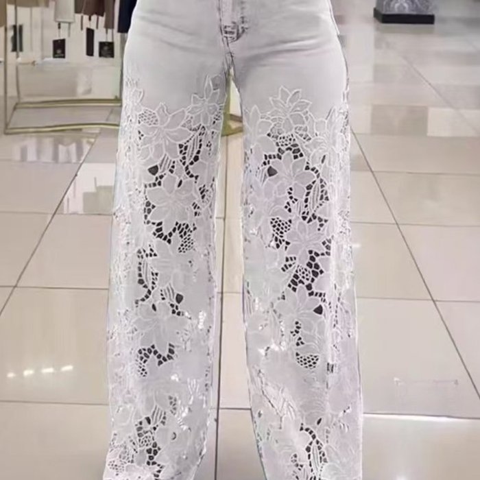 Women'S Vintage-Inspired Wide-Leg Jeans