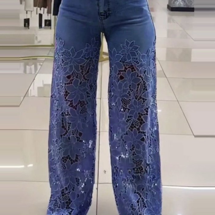 Women'S Vintage-Inspired Wide-Leg Jeans