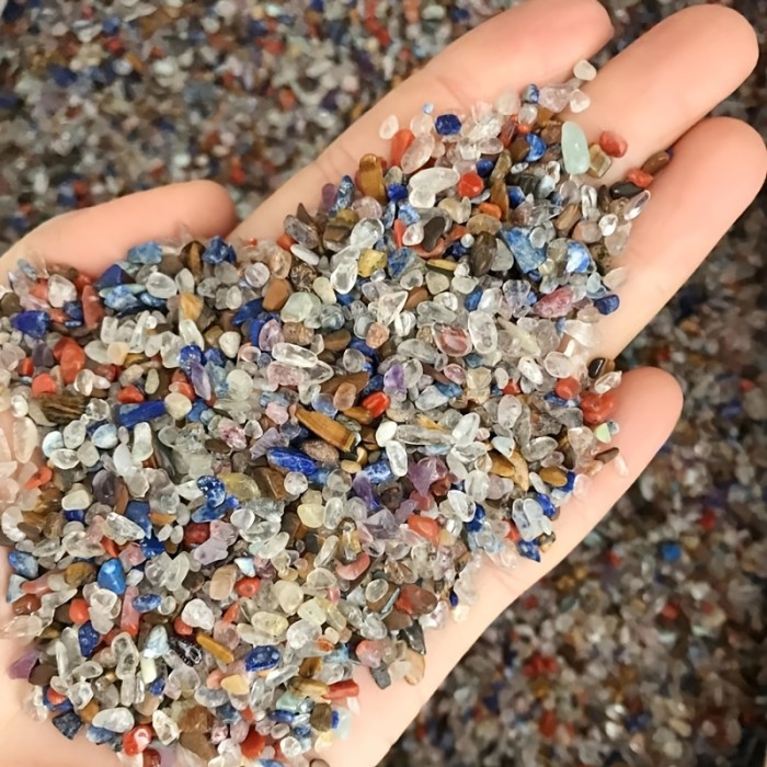 100g Mixed Crystal Healing Stones DIY Bare Stones for Spiritual and Home Decor