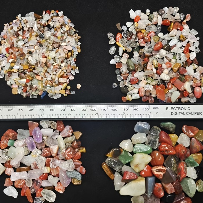 100g Mixed Crystal Healing Stones DIY Bare Stones for Spiritual and Home Decor