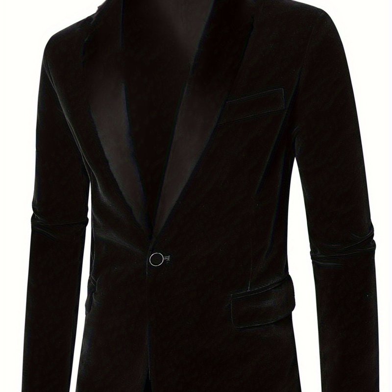 Men'S Slim Fit  All-Season Business Formal  Casual Office Coat Blazer