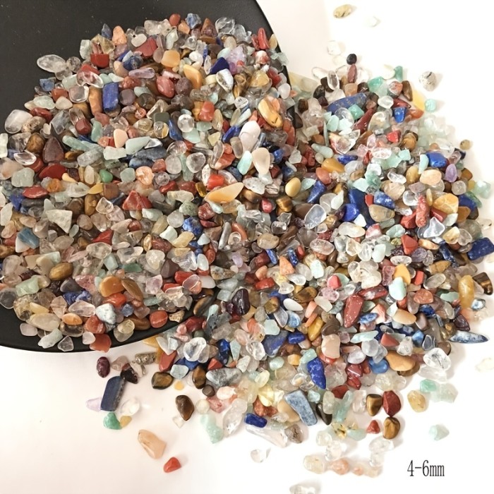 100g Mixed Crystal Healing Stones DIY Bare Stones for Spiritual and Home Decor