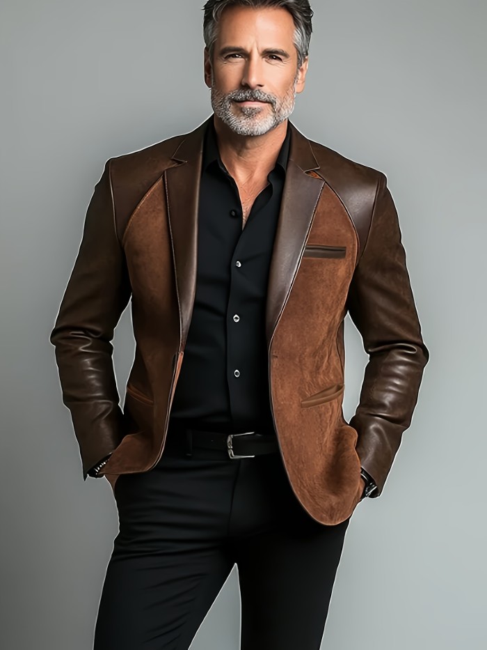 Men'S Blazer Men'S Blouson Jacket Blazer Casual Slim Jacket