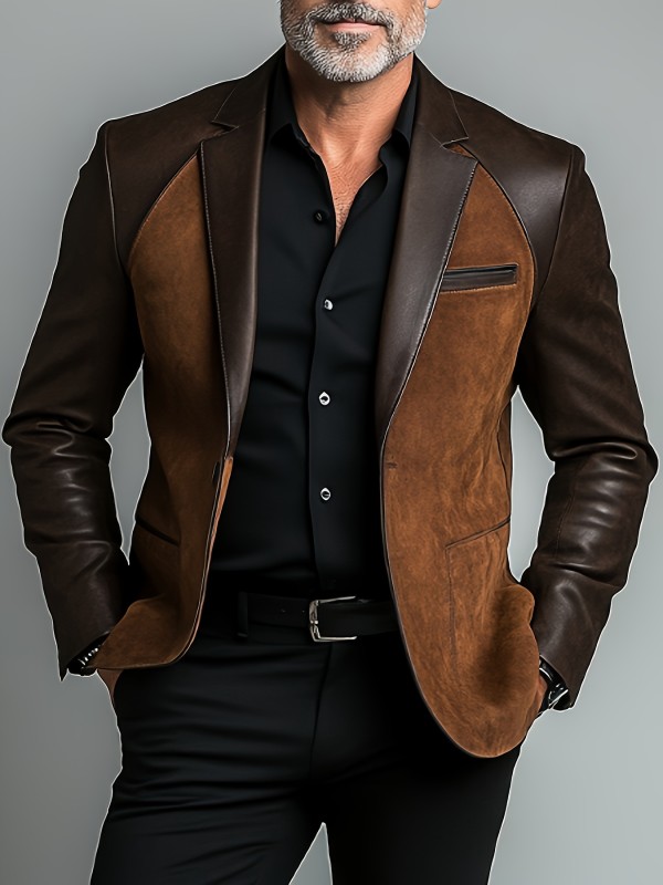 Men'S Blazer Men'S Blouson Jacket Blazer Casual Slim Jacket