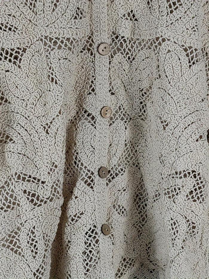 Jacquard Button Slit Shirt, Spring and Autumn Casual Long Sleeve Shirt