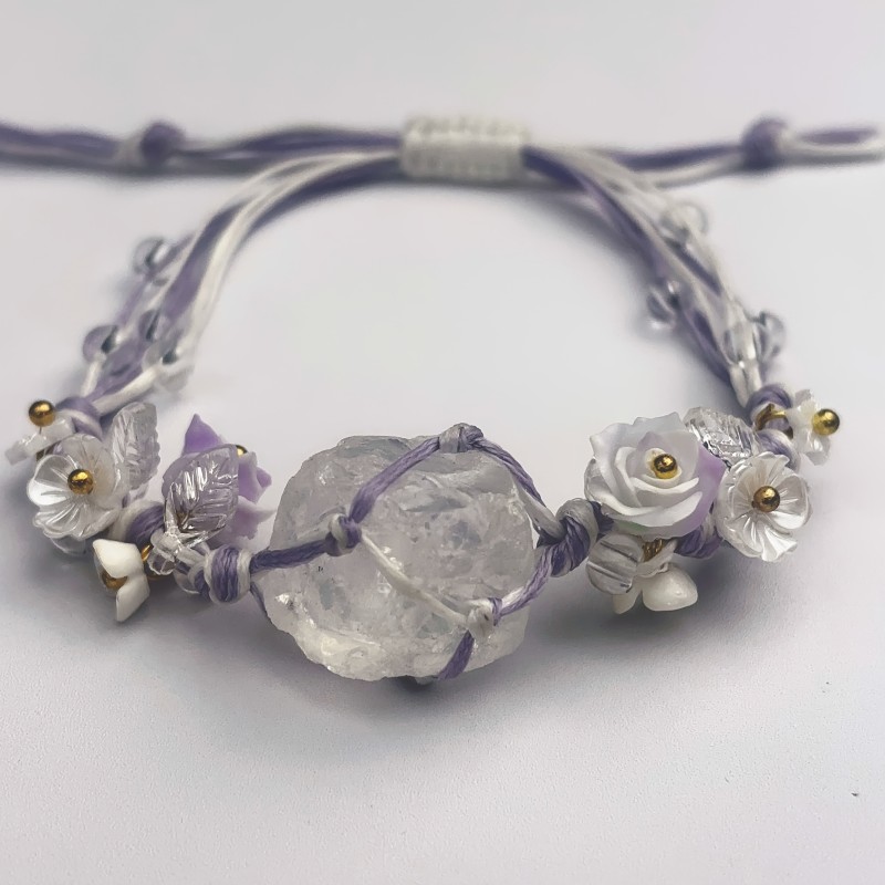 Elegant Handmade Bracelet Natural Stone Handmade Bracelet | Adjustable Open Design
