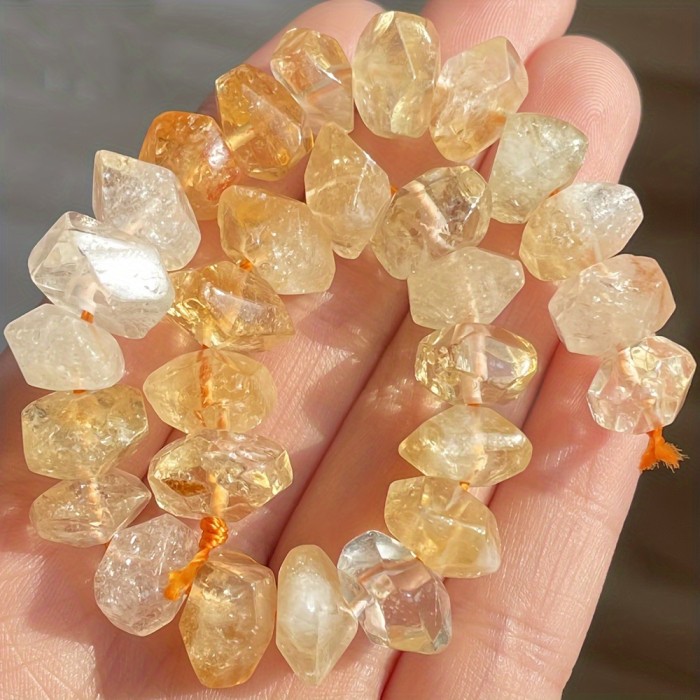 Natural Stone Beads 26pcs Exquisite Natural Stone Loose Spacer Beads