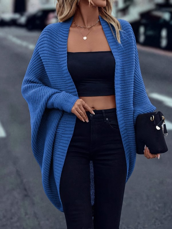Women'S Solid Color Cardigan for Autumn And Winter Cherry Bean