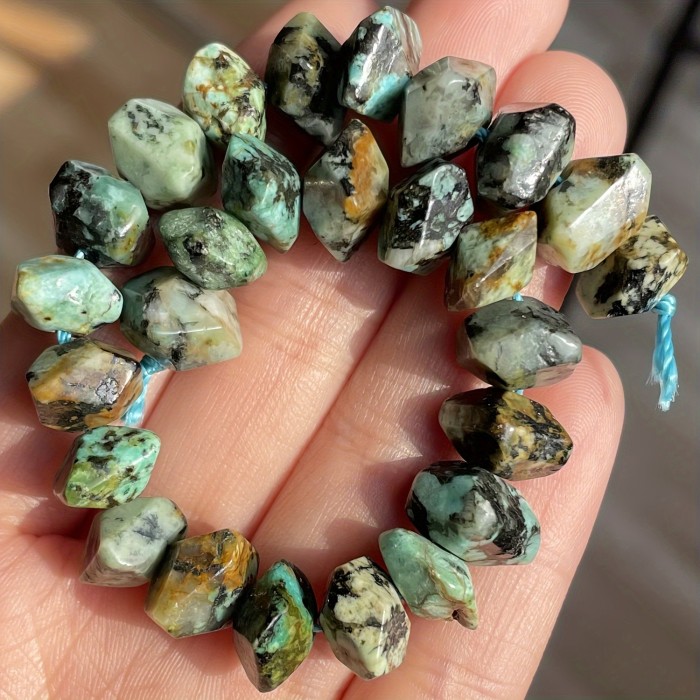 Natural Stone Beads 26pcs Exquisite Natural Stone Loose Spacer Beads