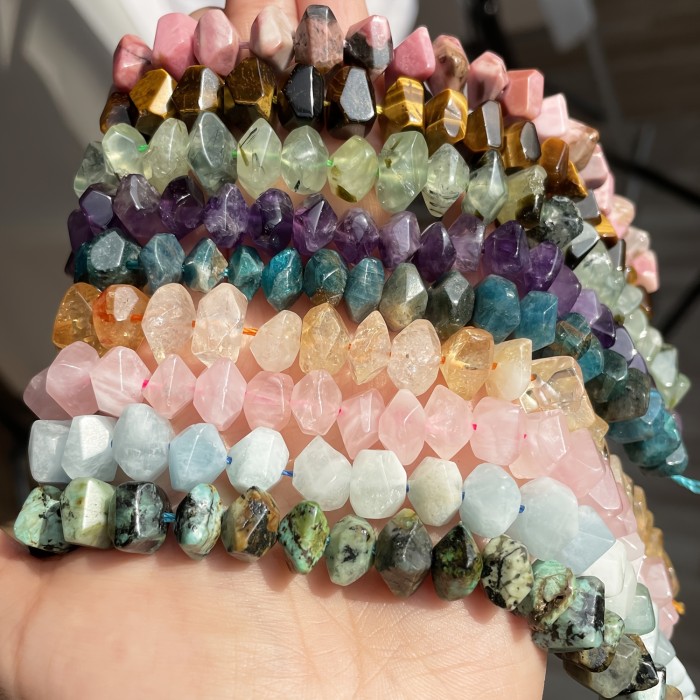 Natural Stone Beads 26pcs Exquisite Natural Stone Loose Spacer Beads
