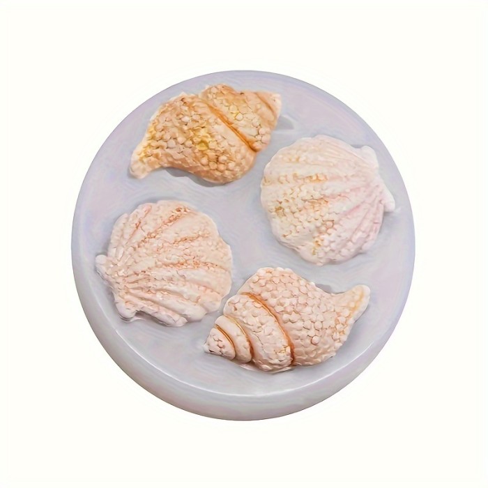 1pc Shell Conch Shape Silicone Mold - Versatile DIY Tool for Candle, Soap & Clay Art - Easy Release, Reusable & Safe for Home Crafting