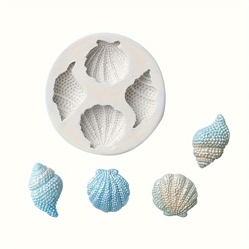 1pc Shell Conch Shape Silicone Mold - Versatile DIY Tool for Candle, Soap & Clay Art - Easy Release, Reusable & Safe for Home Crafting