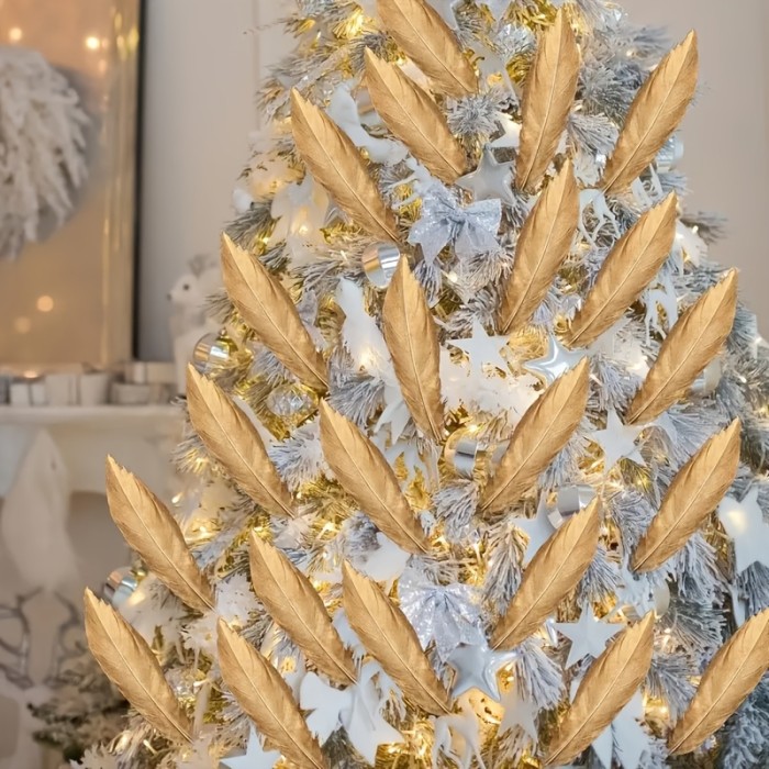 100pcs Golden Artificial Goose Feathers, DIY Materials for Home Decoration, Jewelry Making, Party Decoration, And Handicrafts