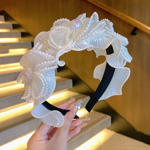 Fabric Flower Headband Elegant and Stylish Fabric Flower Headband for Daily Wear or Festive Gift
