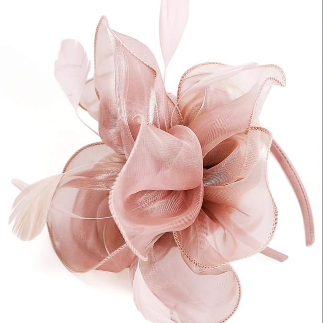 Women's Tea Party Style Fancy Hat With Clip And Hair Hoop Elegant Charm Decorative Accessories