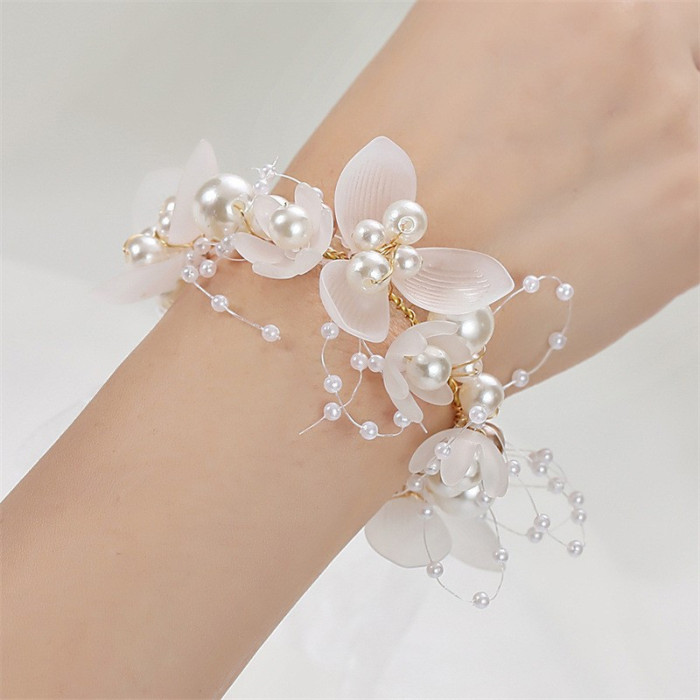 Pearl Wedding Bracelet Wedding Pearl Bracelet Fashion Wedding Jewelry Strings